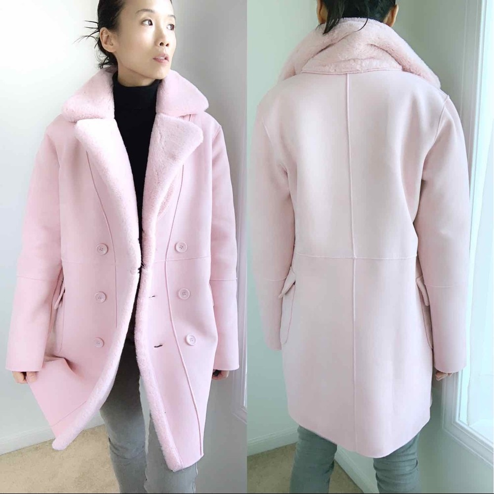 MY Valentine Shearling Coat- PINK TEDDY - Picture 5 of 7